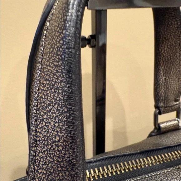 Coach Rhyder 33 Metallic Pebbled Leather Satchel Bag - Picture 9 of 9